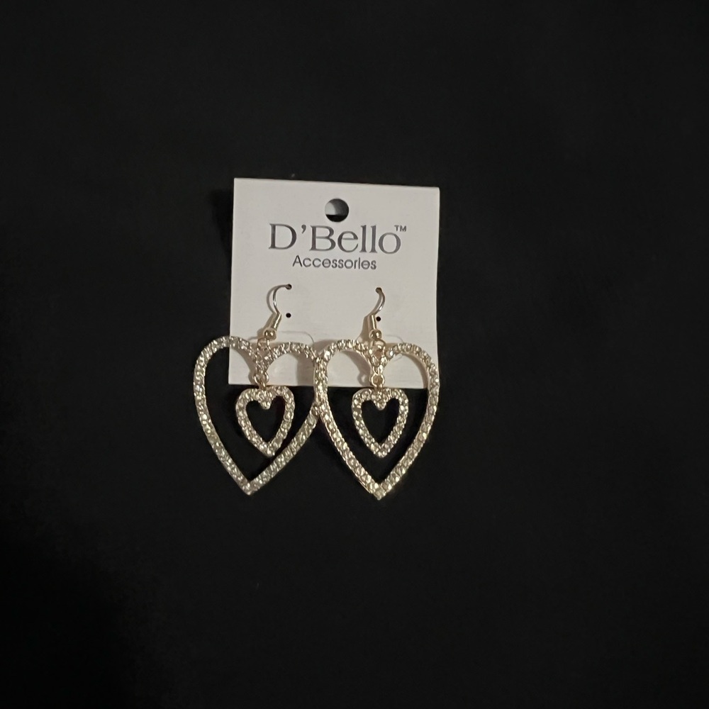 #582 D’Bello Heart shape earrings